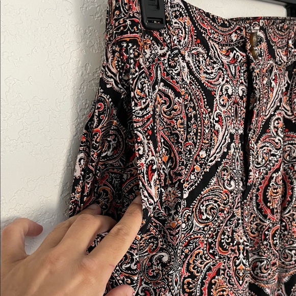 Paisley Print Wide-Leg Pants - Picture 4 of 7